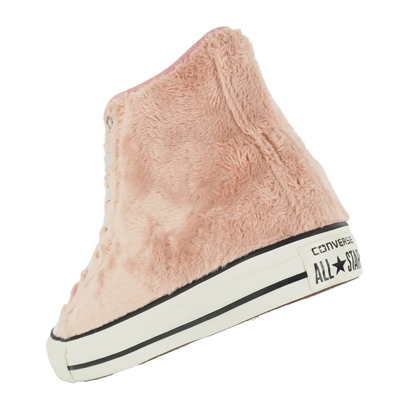 Converse Chuck Taylor All Star Hi Faux Fur "Fuzzy" Sneaker - Picture 6 of 10